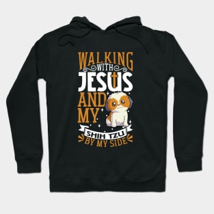 Jesus and dog - Shih Tzu Hoodie